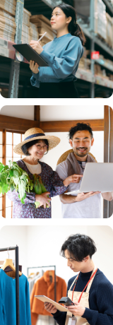 生き生きと仕事をしている現場の人たちの写真