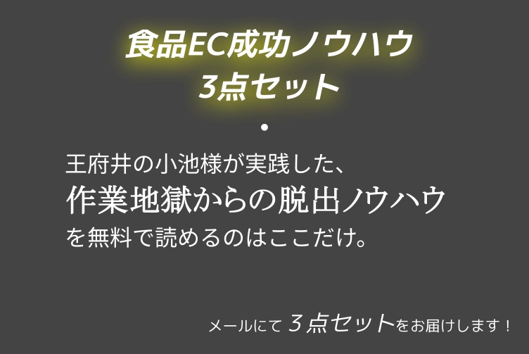 食品EC　成功ノウハウセット