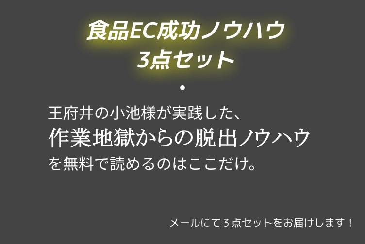 食品EC　成功ノウハウセット